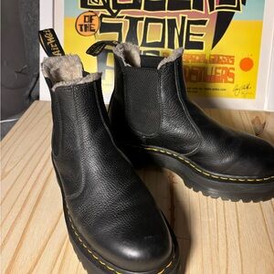 Dr. Martens Black Leather womens Boots